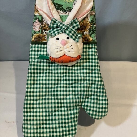 Rabbit Pot Holder Mitten Three Demensional‎ - Picture 1 of 4